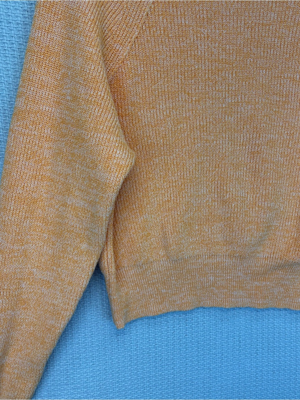 Free People Too Good Pullover Sweater Small Orange Zest Boho Spring Cottagecore - Picture 3 of 9